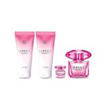  Set Nước Hoa Nữ Versace Bright Crystal Absolu EDP Gift Box 4 Món ((EDP 90ml + EDP 5ml + Shower Gel 100ml + Body Lotion 100ml) 