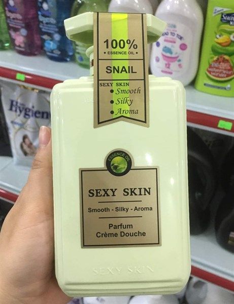  Sữa Tắm Hương Nước Hoa SEXY SKIN Essence Oil SNAIL Pafum Crème Douche 600ml 