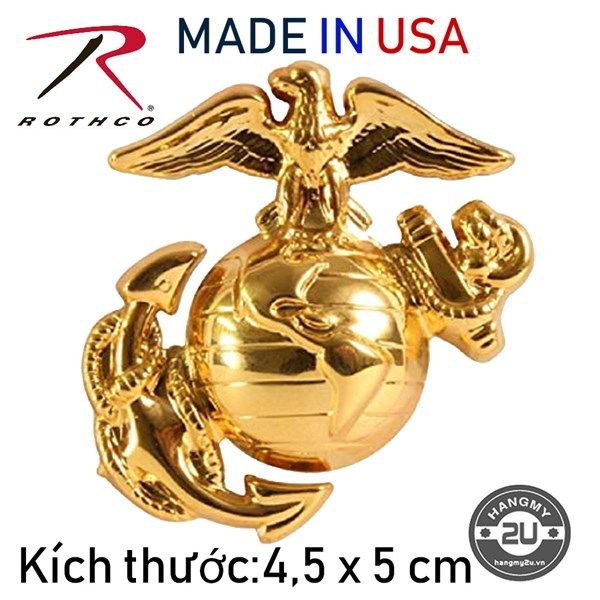  Pins Đính Nón USMC Rothco Size to 