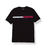  Áo Thun Ngắn Tay Cổ Tròn Tommy Hilfiger Màu Đen Essential Flag Logo [7849807] Ngang Ngực 