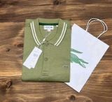  Polo Lacoste Màu Xanh Viền Trắng 