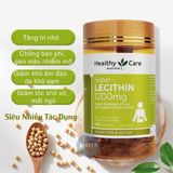  [HOT] Mầm đậu nành Úc Healthy Care Super Lecithin 1200mg 100 viên 