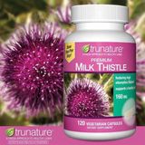  Viên Uống Bổ Gan, Tăng Cường Chức Năng Gan Trunature Premium Milk Thristle 160mg Mỹ 120 Viên 