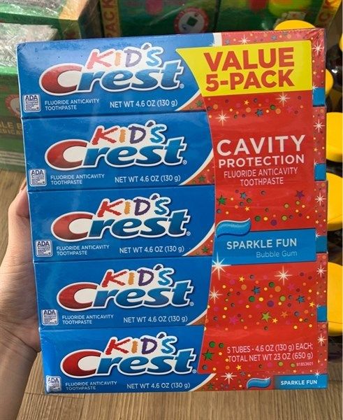  Kem Đánh Răng Crest Kids 130gr Mỹ 