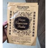  Miếng Dán Nóng Giảm Đau Ớt Mỹ Chilli Brand Astrafarm 11.4x 17.8 cm 