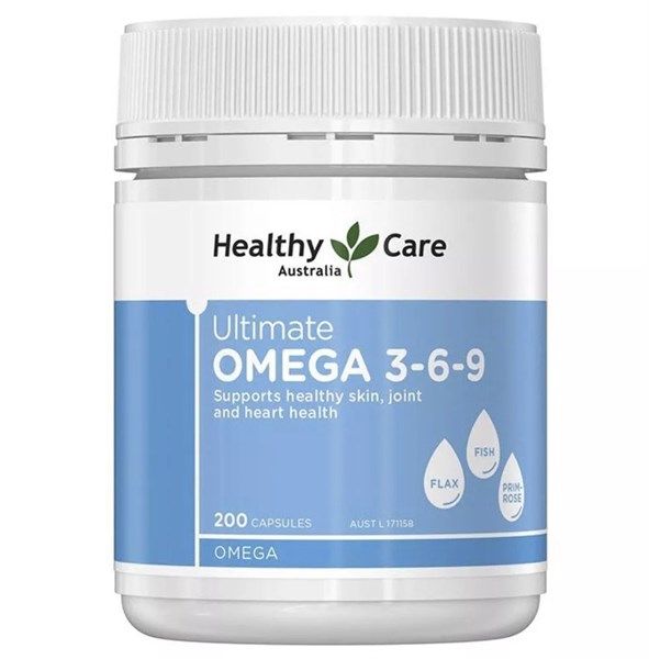  [MẪU MỚI] Dầu Cá Healthy Care Ultimate Omega 369 Hộp 200 viên 