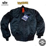  Áo Khoác Alpha Industries MA-1 Xưa Màu Xanh Lính 