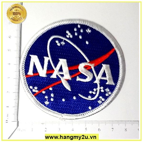  Phù hiệu Không Quân NASA Tròn 8cm 