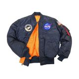  Áo Khoác ALP MA-1 Regular Fit NASA Màu Xanh Marine 