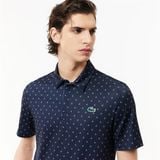  Áo Thun Polo Nam Lacoste Màu Xanh Đen Họa Tiết In X 