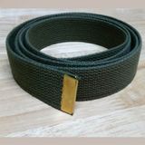  Thắt lưng - B10 - Bố Cotton Xanh Lính - Màu Vàng 