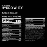  On Platinum Hydro Whey Turbo 3.5lbs 40ser 