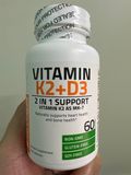  BRONSON VITAMIN K2 + D3 60 VIÊN 