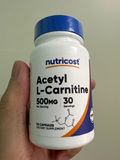  NUTRICOST ACETYL L -CARNITINE 500MG 30 VIÊN NHỘNG 