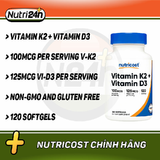  NUTRICOST VITAMIN K2+D3 120 VIÊN 