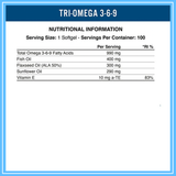  APPLIED NUTRITION TRI OMEGA 3-6-9 100MG 100 VIÊN 
