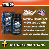  NUTREX LIPO 6 BLACK NIGHTTIME 30 VIÊN 