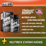  NUTREX LIPO 6 STIM FREE 60 VIÊN 