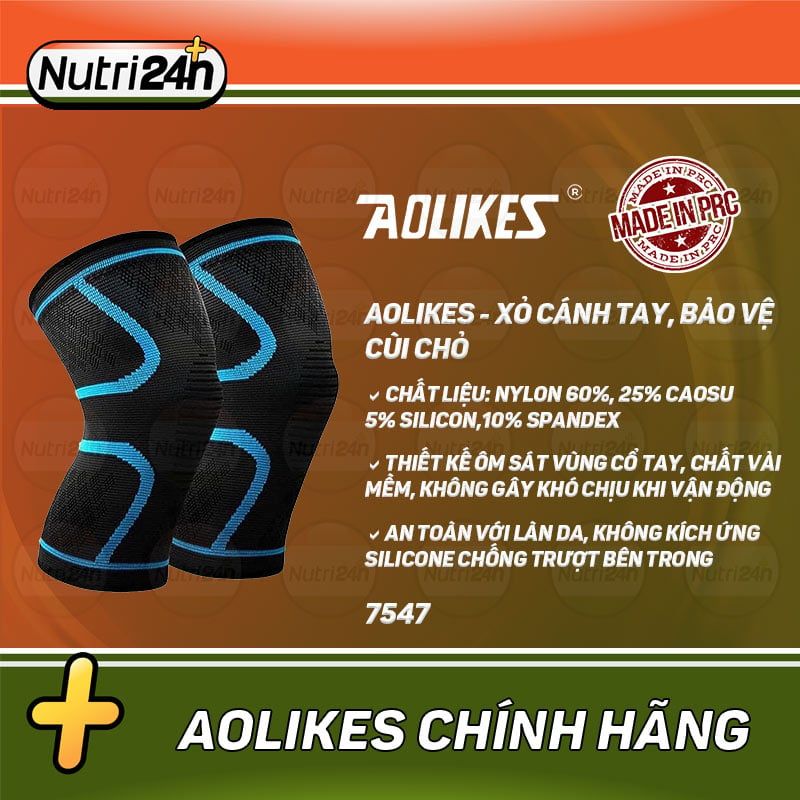  Aolikes- Xỏ cánh tay, bảo vệ cùi chỏ size L (7547) 