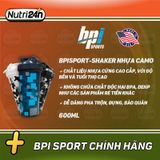  BPISPORT-SHAKER CAMO, NHỰA 600ML 