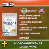  MICROINGREDIENTS OMEGA 3 FISH OIL 200 VIÊN 