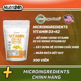  MICROINGREDIENTS VITAMIN D3 K2 300 VIÊN 