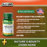  NATURE'S BOUNTY MELATONIN 3MG 240 VIÊN 