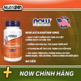  NOW ASTAXANTHIN 10MG 60 VIÊN 