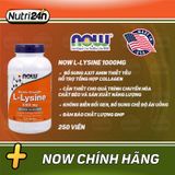  NOW L-LYSINE 1000MG 250 VIÊN 