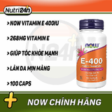  NOW VITAMIN E 400IU 100 VIÊN 