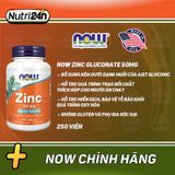  NOW ZINC GLUCONATE 50MG 250 VIÊN 