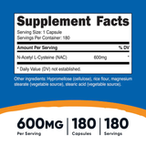  NUTRICOST NAC 600MG 180 VIÊN 