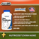  NUTRICOST ZINC PICOLINATE 50MG 240 VIÊN 