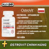  Ostrovil - Vitamin D3 + K2 4000iu 110 VIÊN 
