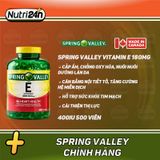  SPRING VALLEY VITAMIN E 180MG 400IU 500 VIÊN 