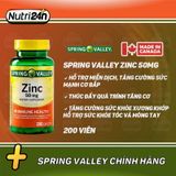  SPRING VALLEY ZINC 50MG 200 VIÊN 