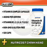  NUTRICOST VITAMIN B COMPLEX 460MG 120 VIÊN 
