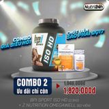  COMBO 2 - BPI ISO HD 5LBS 2.3KG - CHOCOLATE BROWNIE (HŨ) + Z NUTRITION OMEGAWELL 60 VIÊN - ONSALE 