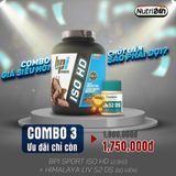  COMBO 3 - BPI ISO HD 5LBS 2.3KG - CHOCOLATE BROWNIE (HŨ) + HIMALAYA LIV 52 DS 60 VIÊN - ONSALE 