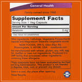  NOW MELATONIN 5MG 180 VIÊN 
