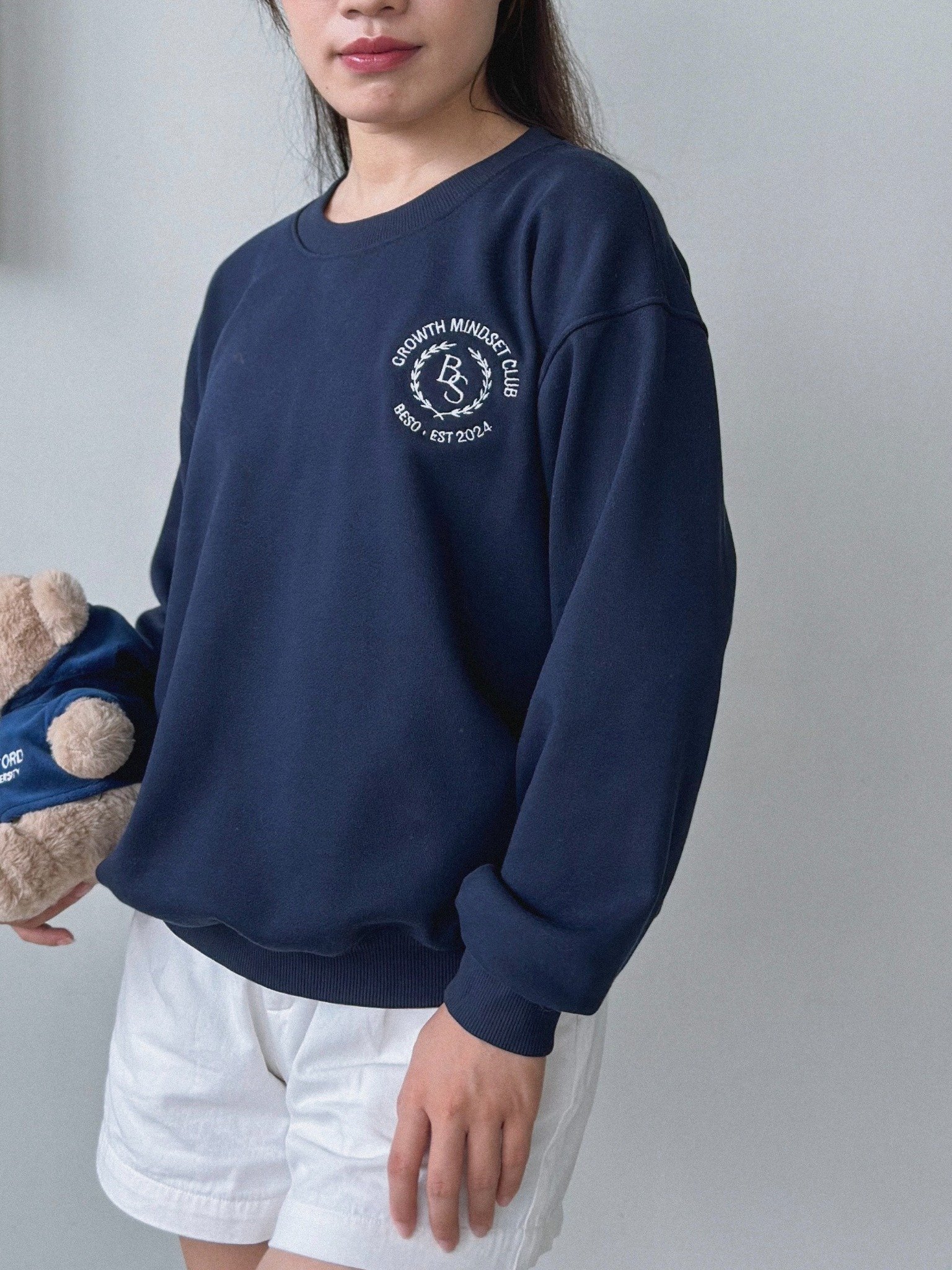 SWEATSHIRT GROWTH MINDSET CLUB - NAVY