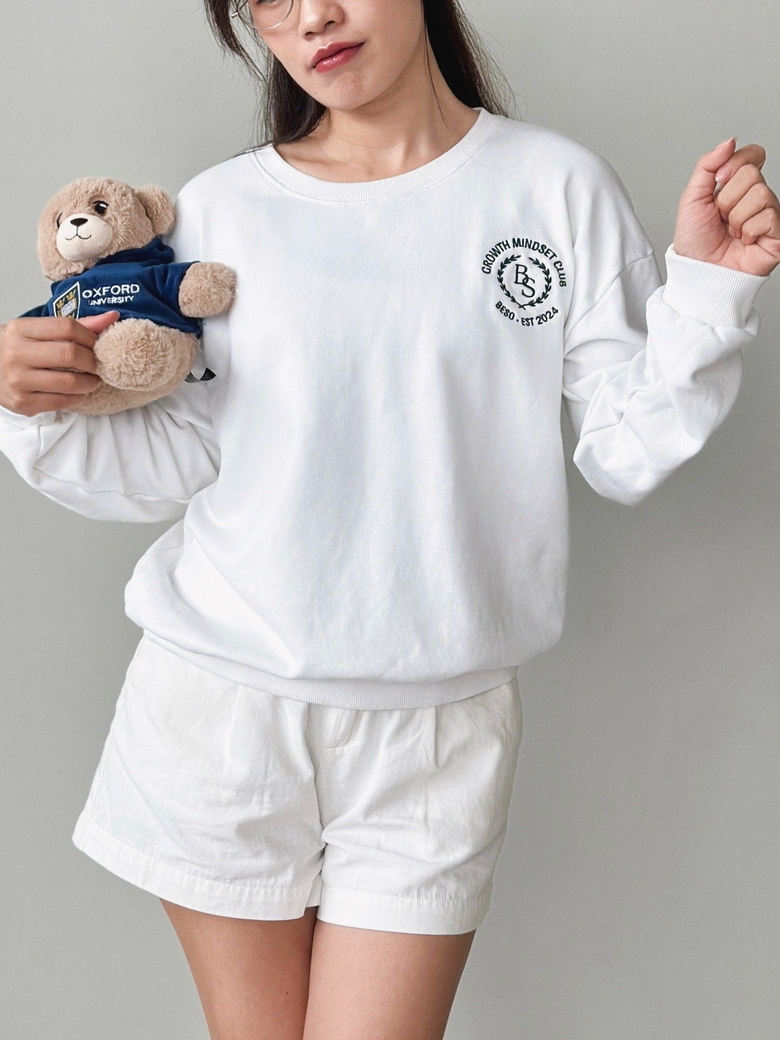 SWEATSHIRT GROWTH MINDSET CLUB - WHITE