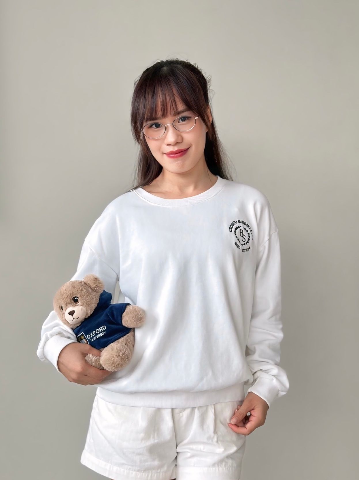 Sweat-Shirt MINDSET White&grey