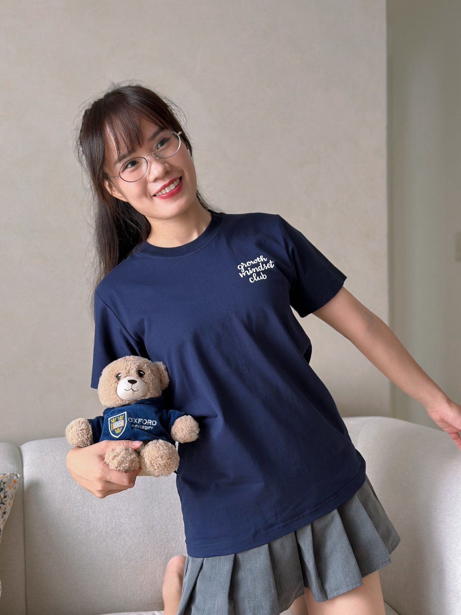  ÁO PHÔNG GROWTH MINDSET CLUB - NAVY 
