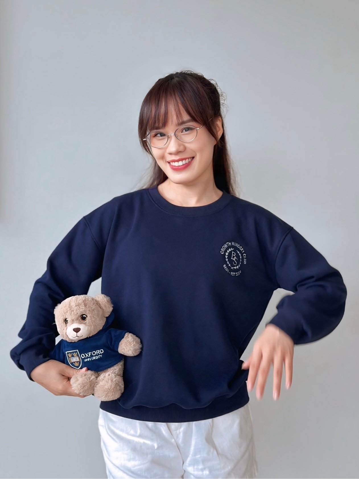 SWEATSHIRT GROWTH MINDSET CLUB - NAVY