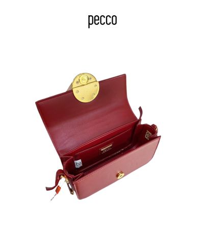  Túi xách nữ đeo chéo PECCO thanh lịch da pu mềm mại cao cấp PE012004 