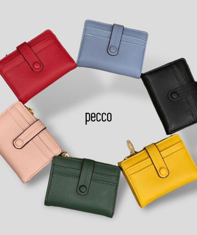  Ví cầm tay nữ mini PECCO thanh lịch da pu an toàn mềm mại PEC323 