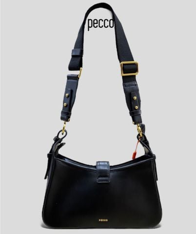  Túi xách nữ Pecco Hobo thanh lịch quai cài kim loại da pu PE0123002 