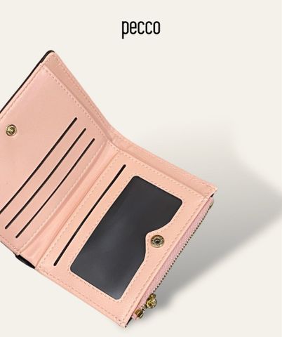 Ví cầm tay nữ mini PECCO khóa zip cao cấp da pu an toàn mềm mại PEC321 