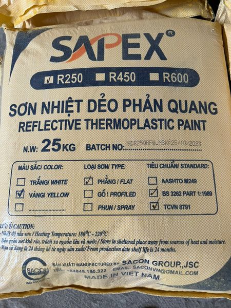 SƠN NHIỆT DẺO PHẢN QUANG SAPEX®R250